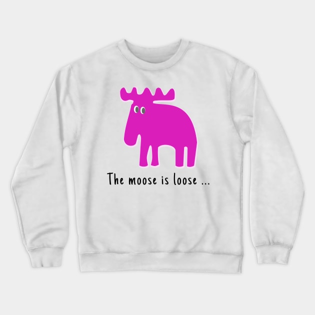 Moose Crewneck Sweatshirt by Aurealis